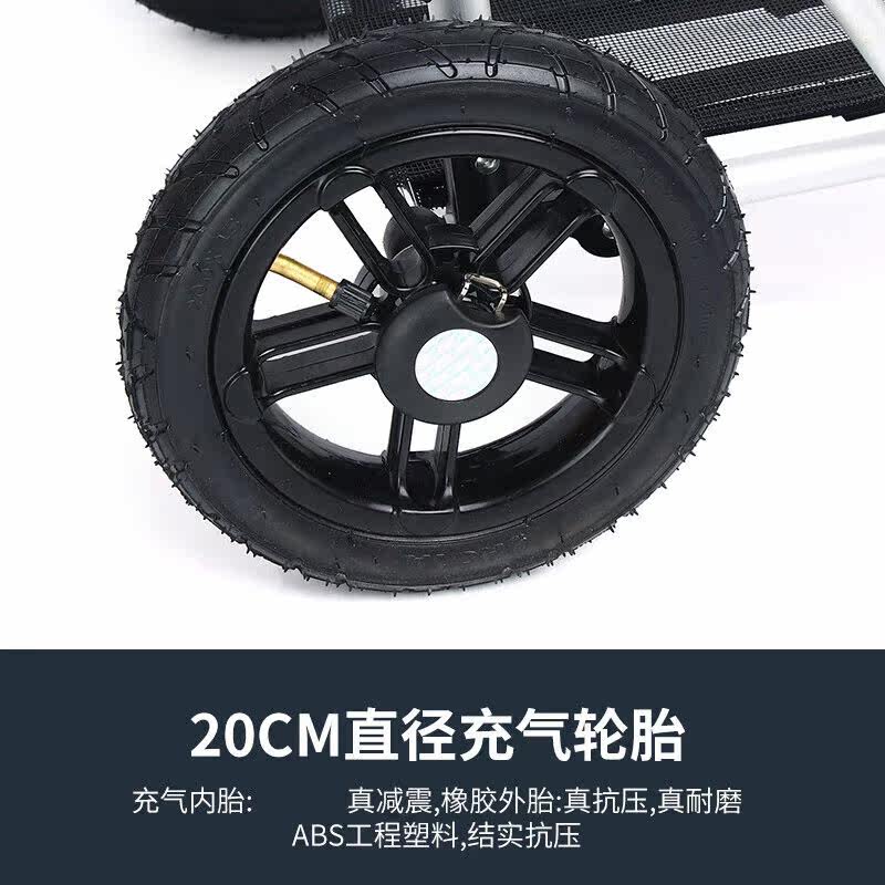 摄影拉杆车充气轮购物车架摄影包拉杆车打气轮户外照相折叠手拉车