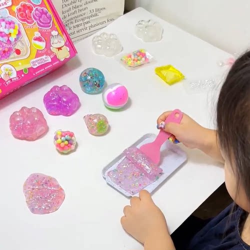 无毒手作球手工diy材料包猫爪捏捏乐儿童玩具吵吵球解压生日礼物