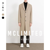 Mclimited 進口羊毛面料保暖夾棉內膽 雙面手縫毛呢大衣 8226 男士