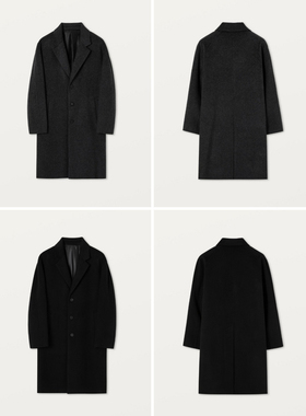 McLimited-8003 商政精英男士双面手缝毛呢大衣 高级羊绒混纺面料