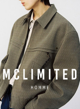 McLimited-8501客供立体组织感水洗面料 男士高级感复古夹克
