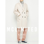 明星款 Mclimited 双排扣羊毛大衣 客供加厚羊毛面料 8196 男士