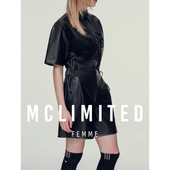 9016 女士时尚 连体裤 McLimited 修身 高尔夫环保功能性皮革面料