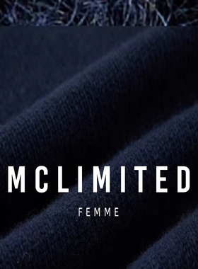 McLimited-9021 女士圆领针织开衫 100%全羊毛加厚面料 超萌图案