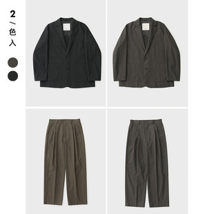 休闲西服 男士 宽松版 型 复古风 McLimited 进口棉混纺面料 8003