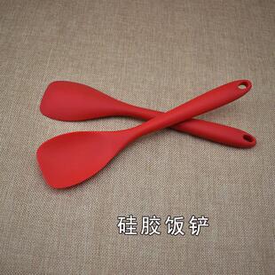 加厚一体式硅胶饭勺不粘锅烹饪勺翻炒烹饪勺果酱料搅拌勺厨房工具