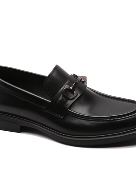 意大利进口沙驰男鞋2025新款一脚蹬休闲鞋真皮乐福皮鞋ISMV5B2121