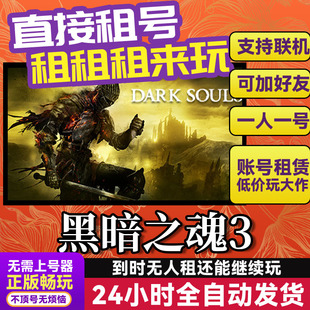 黑暗之魂3 网吧可用 多人联机 Steam游戏出租 租号 国区账密直发