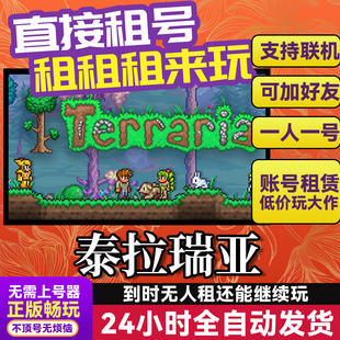 泰拉瑞亚 网吧可用 多人联机 Steam游戏出租 租号 国区 账密直发
