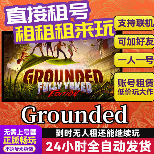 grounded禁闭求生第一代 网吧可用多人联机Steam正版游戏账号出租