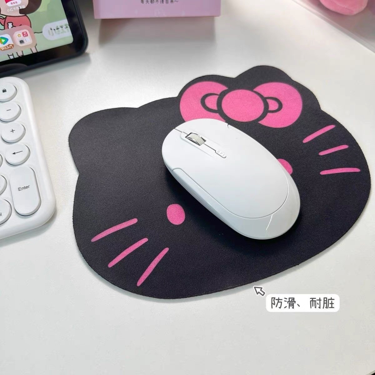 凯蒂猫防滑小巧高颜值鼠标垫