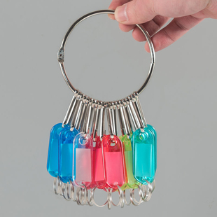 金属标记牌收纳分类钥匙钥匙盘出租房房东钥匙扣中介标签管理圈环