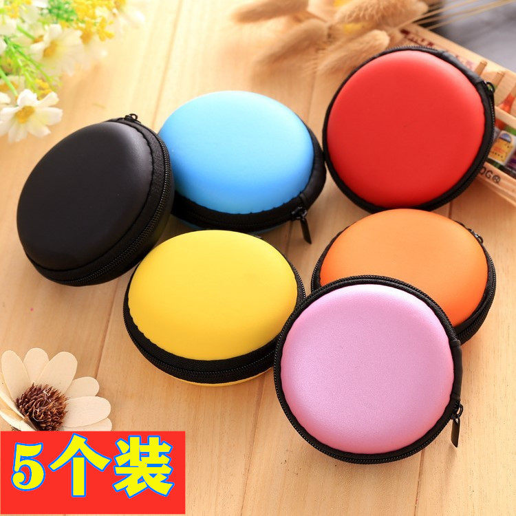 耳机包 圆形耳机盒 eva精油 收纳袋 EVA收纳包耳塞包相机盒