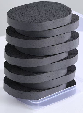 天然竹炭洗脸扑高密n度黑色白色洗脸巾pva竹炭洁面扑加厚大海绵扑