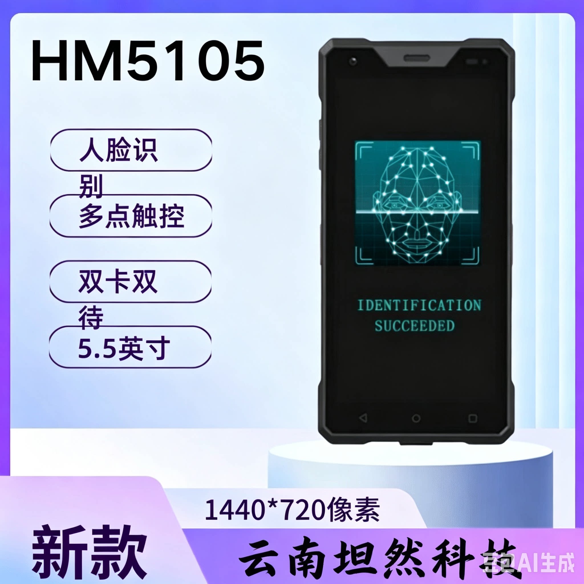 云南省工地实名制人脸识别云建宝手持机5G移动打卡考勤住建局