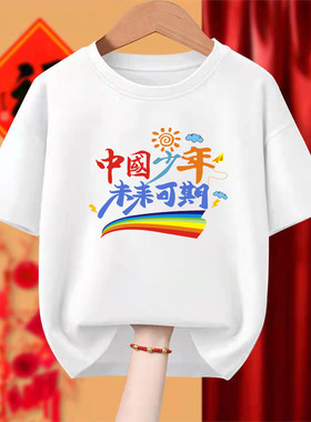 2026中国少年毕业班服定制短袖t恤初中小学生幼儿园文化衫印logo