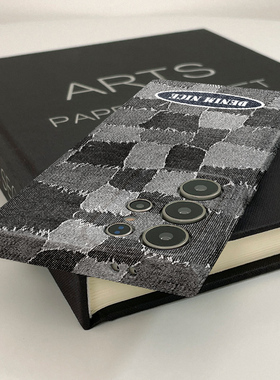 毛边拼接块新款菲林壳s23+硬壳适用三星s24ultra华为OPPO苹果VIVO手机壳s22十/s21/a54/note10plus的保护套