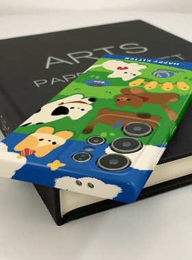 快乐哈基米新款菲林壳s23+硬壳适用三星s24ultra华为OPPO苹果VIVO手机壳s22十/s21/a54/note10plus的保护套