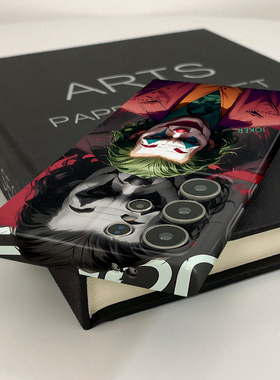 凝视小丑黑彩新款菲林壳s23+硬壳适用三星s24ultra华为OPPO苹果VIVO手机壳s22十/s21/a54/note10plus的保护套