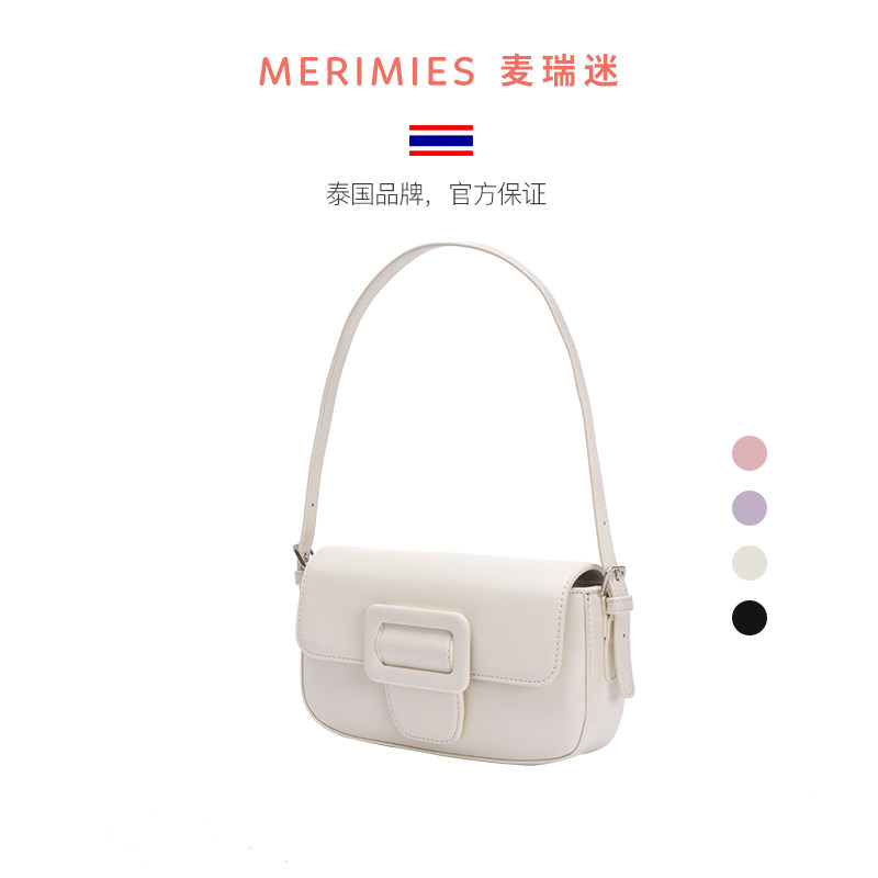 merimies麦瑞迷波利包剑桥包复古法棍包单肩手提包春季斜挎包