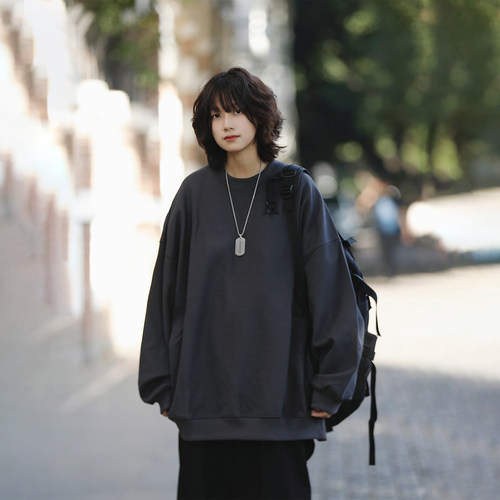 阿于呆500g重磅加绒华夫格卫衣