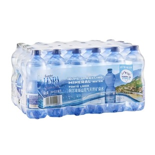 山姆FONTE LINDA阿尔卑斯山充气天然矿泉水500ml*24瓶意大利进口