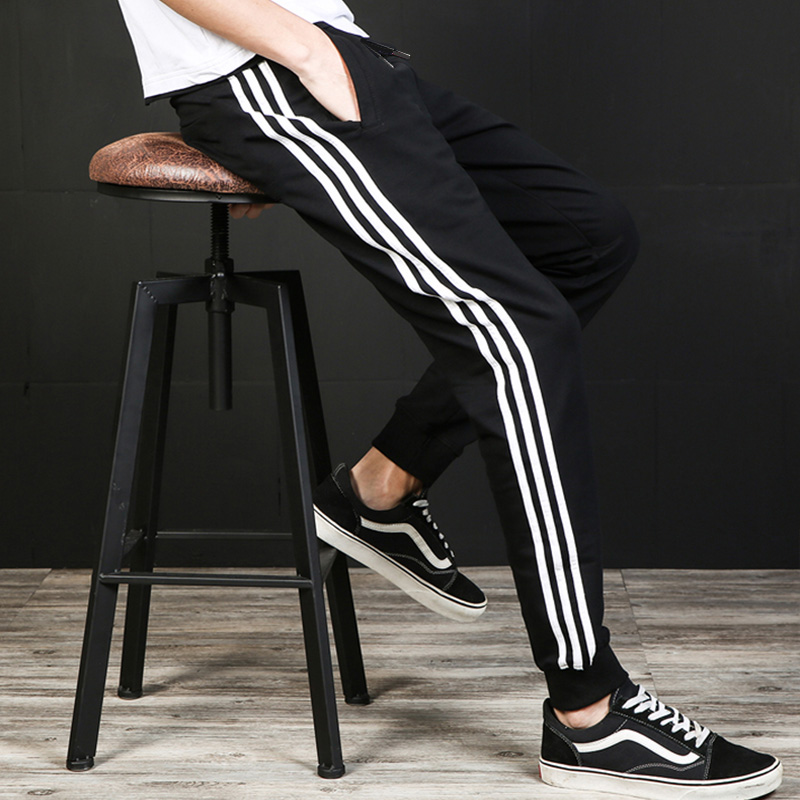 休闲裤男士春秋季天新款韩版运动潮牌青少年束脚裤ins潮流长裤子在类目 男装, 休闲裤中 - 来自Buy2taobao.com提供专业的淘宝代购服务