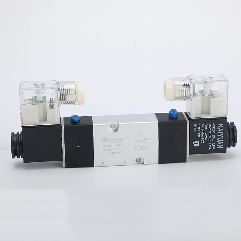 4M板式电磁阀4M220-08电磁阀DC24V AC220V二位五通换向阀规格齐全