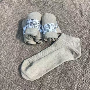 男女同款汉麻雨露麻提花短袜