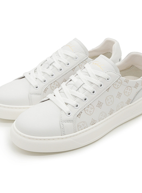 沙驰男鞋专柜正品2025新款板鞋男士真皮运动休闲鞋皮鞋N12C5B0099