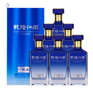 42度乾隆江南乾蓝白酒 芝麻香型白酒 500ml/瓶 6瓶整箱装