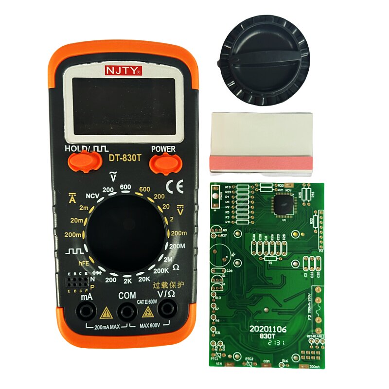 DT830T万用表套件数字电路组装图片