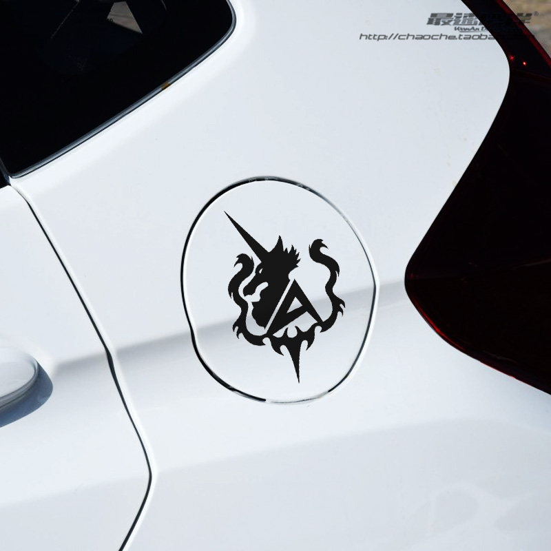 最速湾岸车贴机动高达二次元贴纸uc独角兽战队标志油箱盖贴反光贴