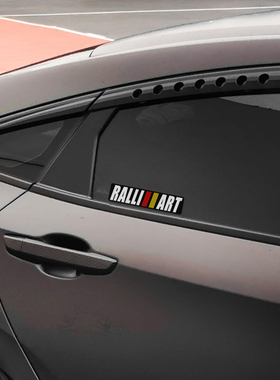 TUTU圖圖車貼 三菱翼神EVO RALLIART改装 反光贴 防水贴纸 贴花