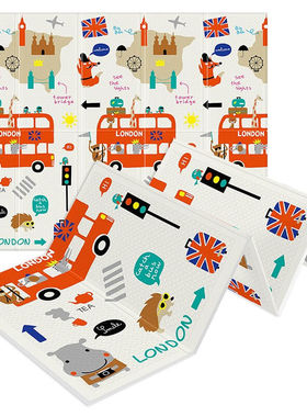 婴侍卫（BBG）儿童折叠垫爬行垫户外野餐垫折叠垫伦敦之旅WTZD-50