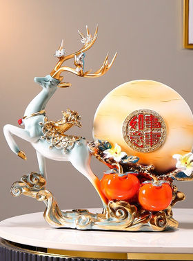 思泽诺柿柿如意摆件客厅电视柜酒柜装饰品摆件柿子工艺品乔迁新居