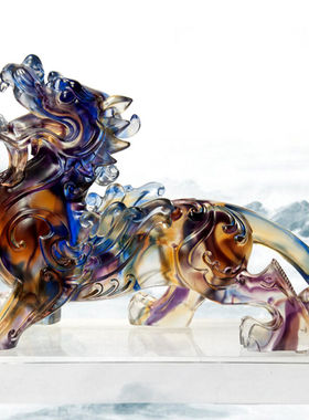 铁圈礼业貔貅琉璃摆件工艺品家居摆设客厅创意装饰办公室开业礼品