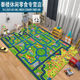 赟娅地毯爬行垫城市交通场景地图游戏玩具毯马路轨道停车场地垫新