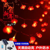 暮瑾LED红灯笼灯串节日小彩灯闪灯串灯星星灯红色小灯笼春节装 饰