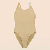 舞东方芭蕾舞练功服体操服儿童肉色舞蹈打底衣吊带连体成人抢装 衣