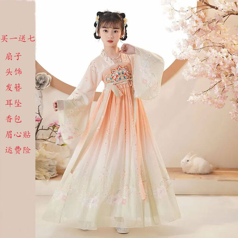 喵驼儿童汉服女童古装汉服春夏超仙唐装儿童古装中国风襦裙古筝演使用感如何?