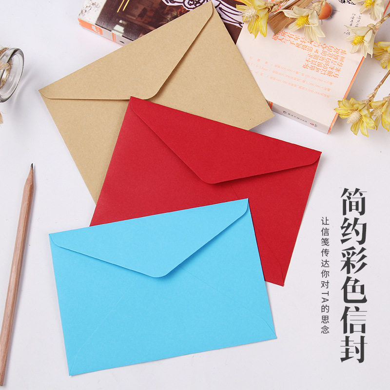 牛皮纸卡纸信封韩国文具复古彩色封套西式创意简约纯色票据信封|ruв категории электронный словарь/электрический бумажных книг/канцелярские принадлежности, бумажные книги, конверт - от Buy2taobao.com для оказания профессиональной услуги покупки агента Taobao