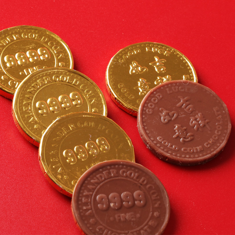 上海特产百诺纯可可脂金币巧克力100g牙仙子礼物糖果休闲零食