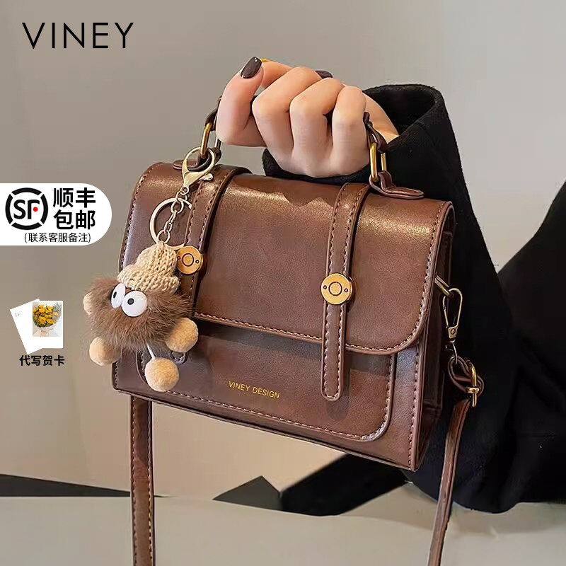 Viney包包女式2025新款女包秋冬真皮单肩斜挎包高级感手提剑桥包