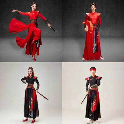 出租古典舞扇子舞舞服