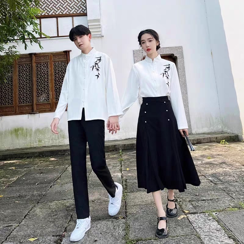 出租高中生毕业照套装夏季复古民国风合唱演出服初中生学院风校服