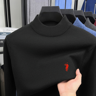 套头纯色秋冬装 半高领加厚打底衫 毛衣上 男士 柏拉图折扣保罗羊毛衫