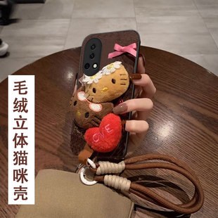 2026秋冬毛绒新款适用华为nova12手机壳保护套荣耀60SE网红300防摔100全包70毛茸茸90新款10冬天60女款P60Art