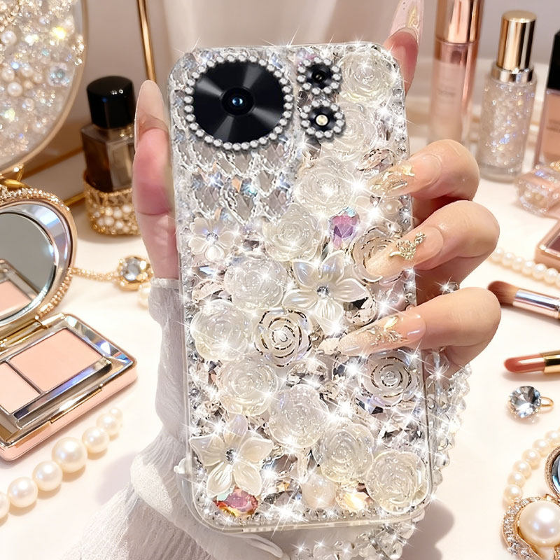 高端奢华镶钻手机壳，不掉钻，不发黄