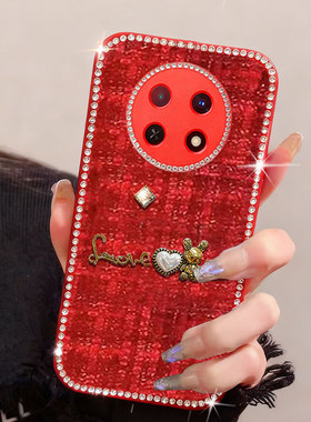 马年红色新年款适用华为畅享60x手机壳防摔20女款 60全包z保护套10SE镶钻60M布艺8Plus喜庆智选A20网红80高端